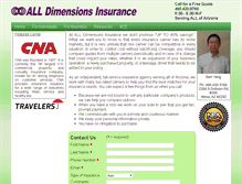 Tablet Screenshot of alldimensionsinsurance.com